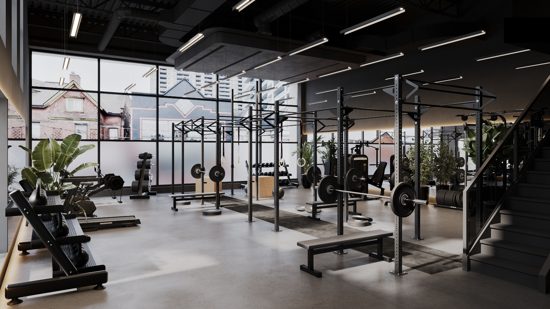 The Vault training floor — strength space for PT sessions and group PT